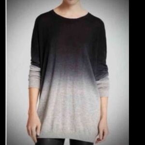 NWT “Has Defect” Vince Wool/Cashmere Gray Ombré Sweater Women’s M